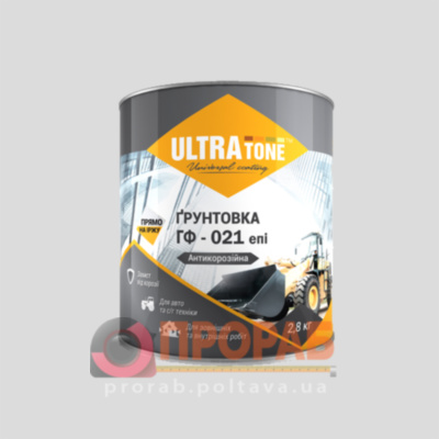 Грунтовка антикоррозийная ДНІПРО-КОНТАКТ ULTRAtone ГФ-021 серый 2,8кг