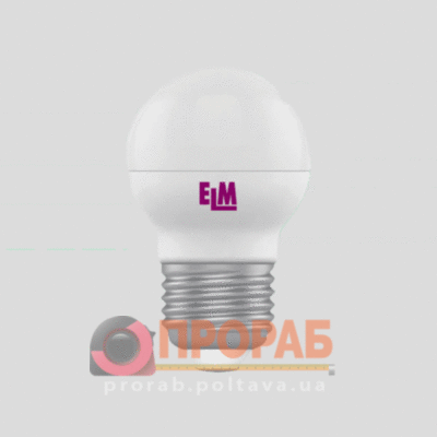 Лампа LED 5 Вт E27 ELM шар 4000К