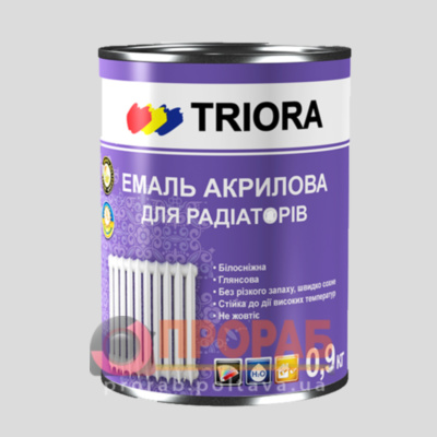 Эмаль акриловая TRIORA для радиаторов 0,9кг