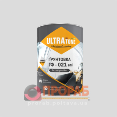 Грунтовка антикоррозийная ДНІПРО-КОНТАКТ ULTRAtone ГФ-021 серый 0,9кг